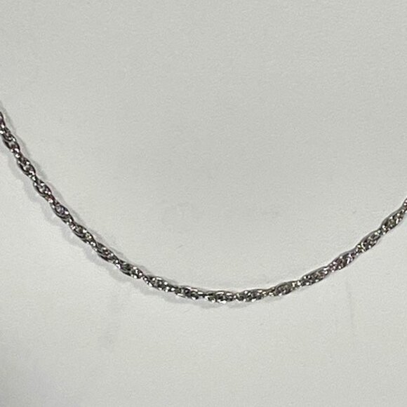 925 silver 26" rope necklace.